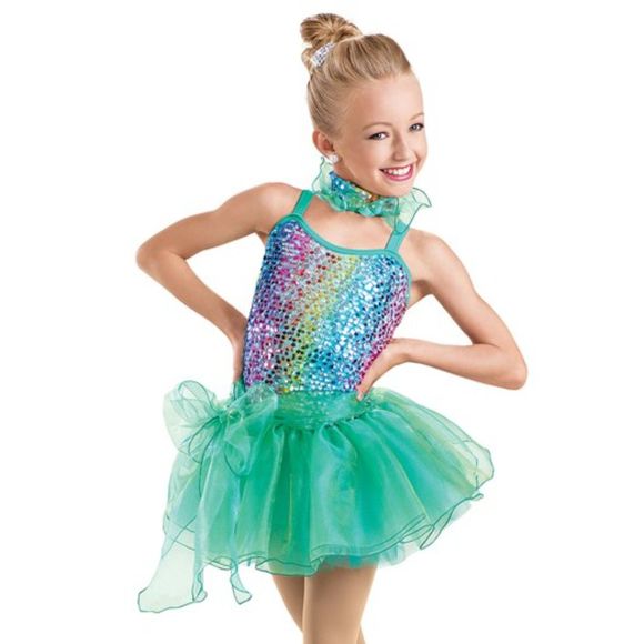 Weissman Let It Shine 6782 Sz IC S/M Bodice Skirt Competition Theater Choker - Picture 1 of 15